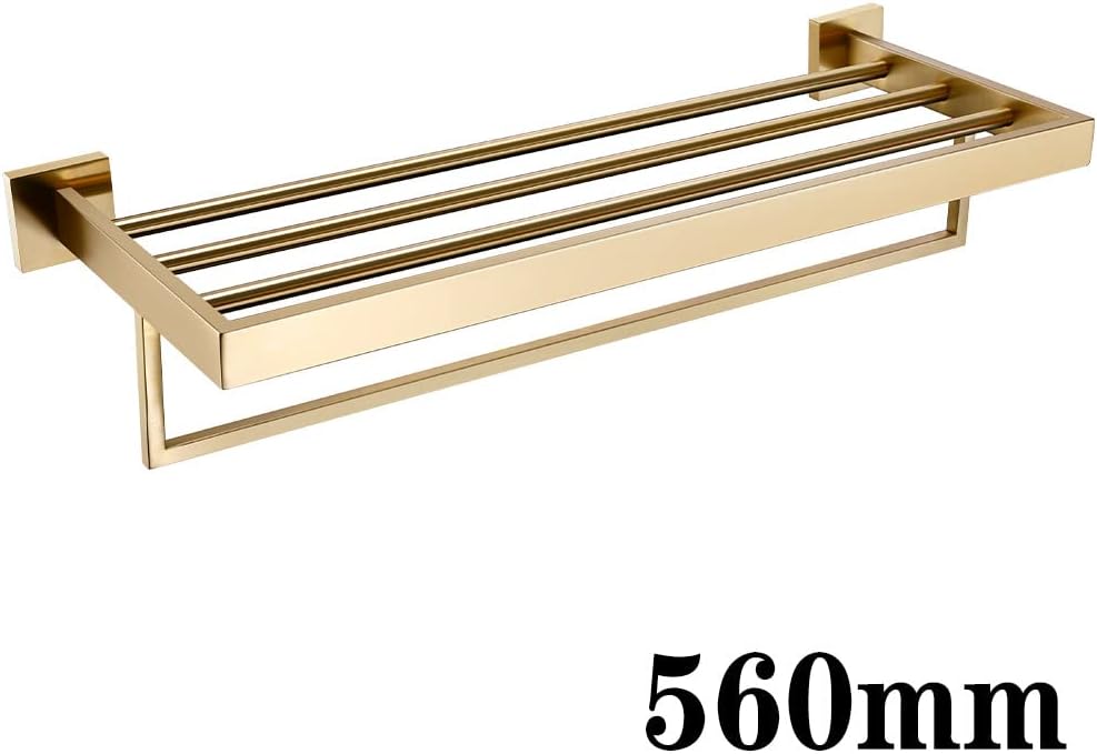 Brushed Gold Bathroom Accessories Set Toilet Brush Holder Toilet Paper Holder Towel Bar Rail Rack Hanger Hook Soap Dish Hardware,Bath Towel Rack 560