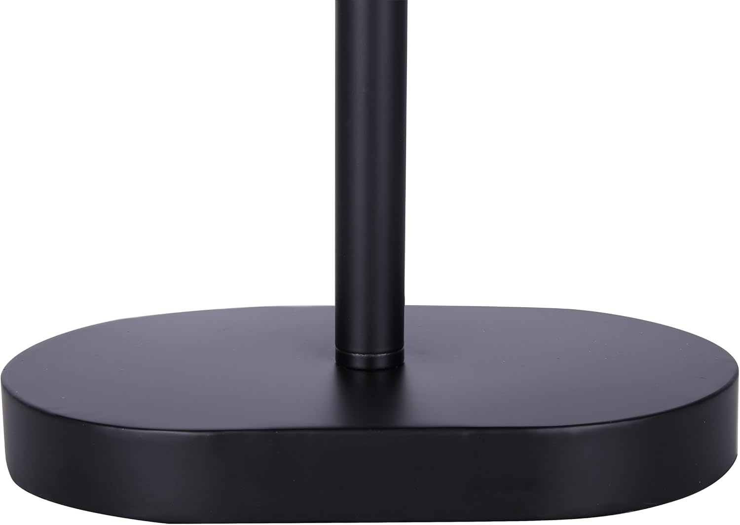 Canarm Kov 1-Light Table Lamp, 24-inch Minimalist Design with Matte Black Finish Metal Shade and Rotary Switch for Bedroom, Living Areas or Office