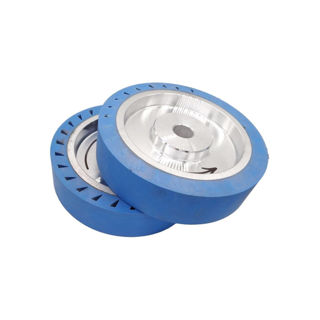 1PCS Gemstone Grinding with Sanding Belt Machine Diamond Rubber Polishing Wheel(8inch (200mm) x50mm,Hole 32mm)