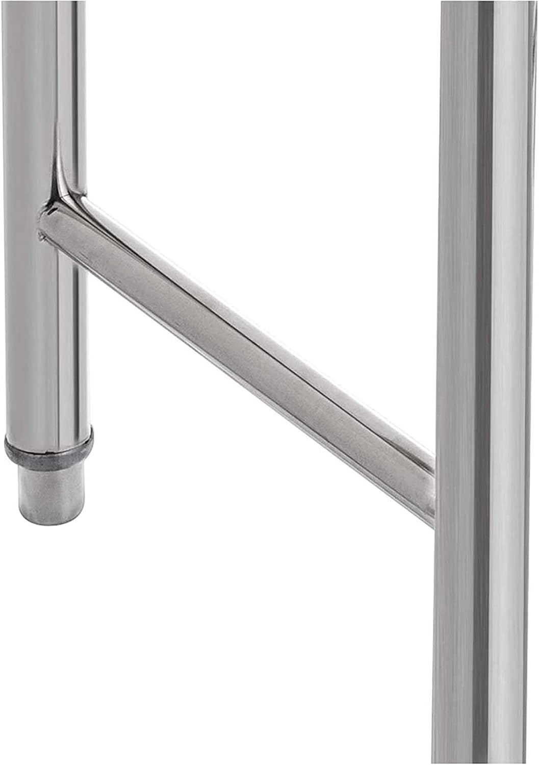 Commercial Kitchen Sink 304 Stainless Steel Free-Standing Utility Sink Set Single Bowl Sink for Garage, Restaurant, Bar, Laundry Room, Indoor Outdoor