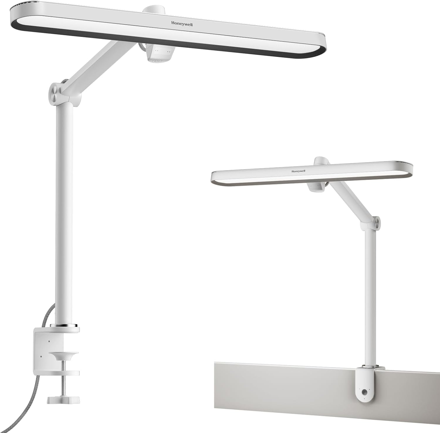 Honeywell LED Desk Lamp with Clamp - 05B02 Touch Control Sunturalux Natural Light Clip On Desk Light 4000K 1300LM Dimmable Eye Caring Table Lamp Full Metal Desk Lamps for Home Office