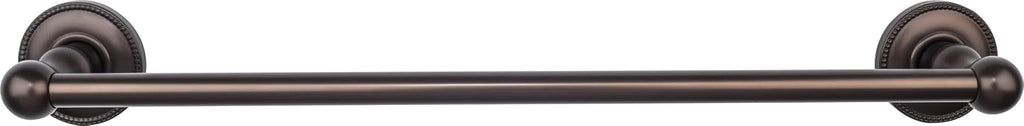 Top Knobs ED6BSND Bath Edwardian Collection 18 Inch Single Towel Bar with Smooth Backplate, Brushed Satin Nickel Finish