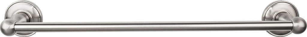 Top Knobs ED6BSND Bath Edwardian Collection 18 Inch Single Towel Bar with Smooth Backplate, Brushed Satin Nickel Finish