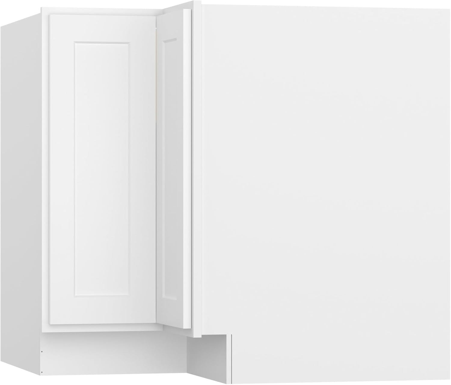 Furinno Shaker EZ Reach Base Corner Diagonal Kitchen Cabinet, Ready to Assemble, 24 D x 33 W x 34.5 H, White