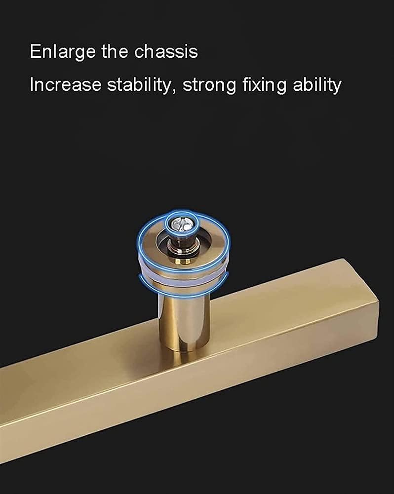 Door Handles Glass Door Handle Gold Stainless Steel Square Tube T Bar Door Pull Handles Shower Door Handle Sliding Door Wooden Door Barn Door Handle/100 * 70C(100 * 70cm