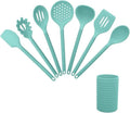 Kitchen Utensils Set, Cooking Utensils Set 6pcs/Set Black Kitchen Utensils Set Non-Stick Kitchenware Cooking Tools Spoon Soup Ladle Spatula Shovel Tools Gadget Accessories (Color : A)