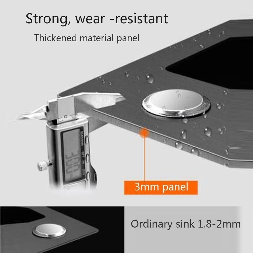 Kitchen Sink Pull-Out Waterfall Faucet Sink Single Bowl Sink for Undermount and Built-in Installation/Black/75 * 45 * 20Cm (Black-75 * 45 * 20Cm