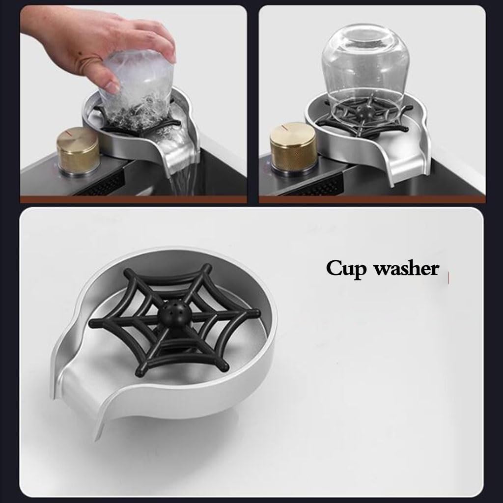 Kitchen Sinks, Single Bowl Siphon Sink Multifunctional Kitchen Sink Household Dishwashidishes Basin Large Single Bowl Sink (75 * 46 * 22Cm