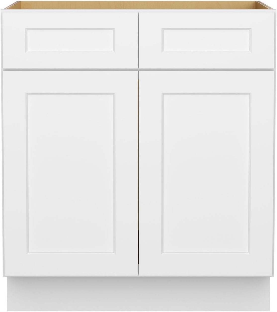 Furinno Shaker Sink Bases Kitchen Cabinet, Ready to Assemble, 24 D x 30 W x 34.5 H, White