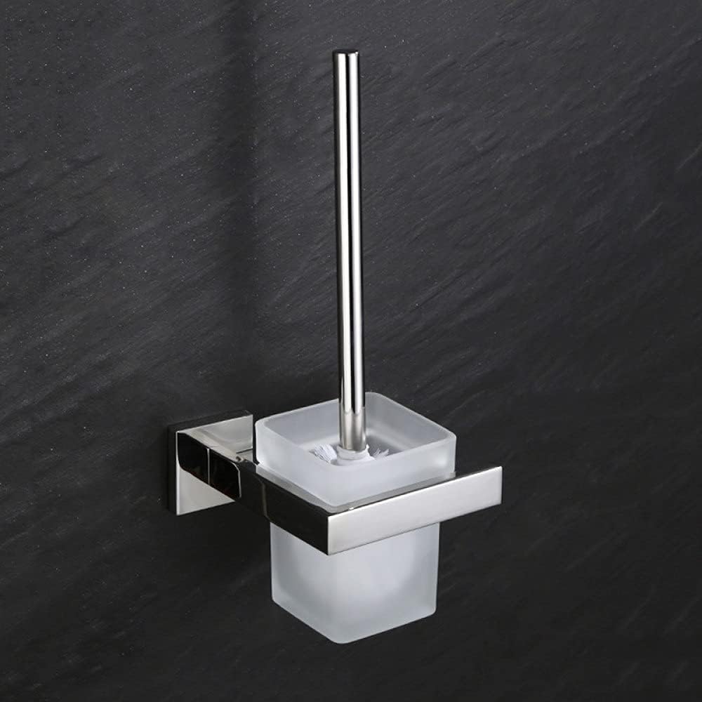 Bathroom Hardware 304 Stainless Steel Chrome Towel Rack Toilet Paper Holder Liquid Soap Holder Towel Bar Toilet Accessories Sets,CS Toilet Brush