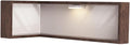 Wall Mounted Corner Shelf - Floating Shelves Save Space with Light Corner Display Shelf Stand Dustproof Storage, Heavy Duty Floating Shelves with LED Lights