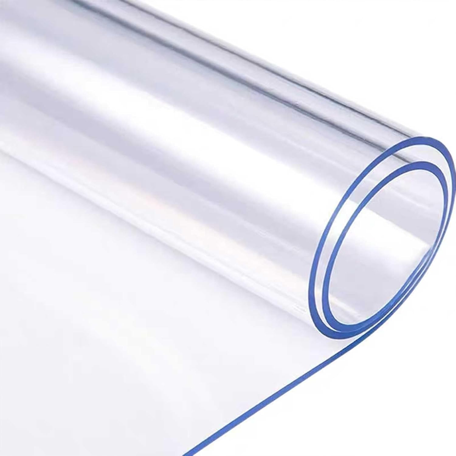 Clear Square Table Cover Protector, 2mm Thick Vinyl 100% Waterproof & Oil Proof Table Clothes, Non-Slip Heat Resistant PVC Transparent Tablecover Protector Mat for Coffee Table Hard Floor(27.6x70.9in/