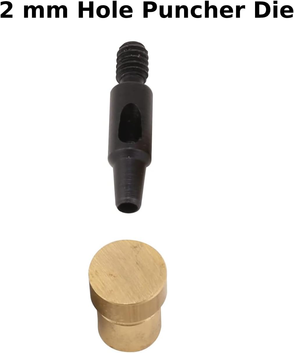 Double Cap Rivet Press Machine and Die Set for 5mm, 6mm, 7mm and 9 mm Rivets