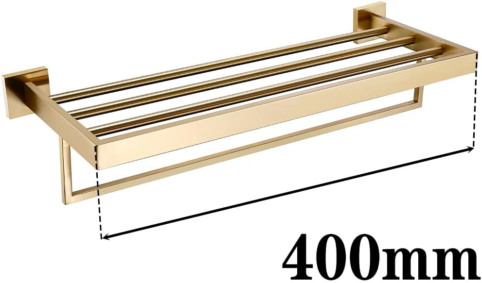 Brushed Gold Bathroom Accessories Set Toilet Brush Holder Toilet Paper Holder Towel Bar Rail Rack Hanger Hook Soap Dish Hardware,Bath Towel Rack 400