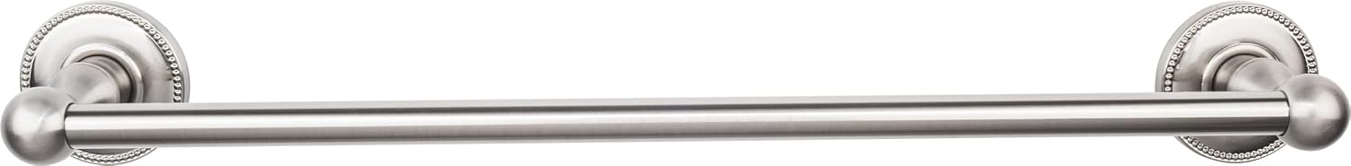 Top Knobs ED6BSND Bath Edwardian Collection 18 Inch Single Towel Bar with Smooth Backplate, Brushed Satin Nickel Finish
