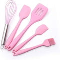 5pcs Spatula Silicone Kitchenware Set Utensils Cooking Baking Tool Food Grade Kitchen Accessories(black-JoJo's Bizarre Adventure1)