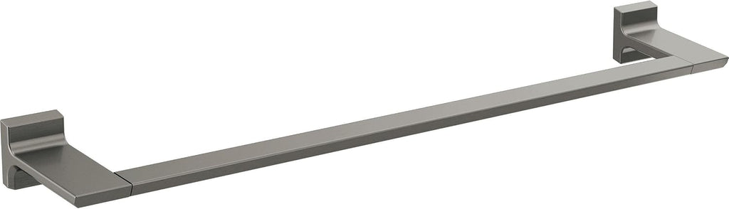 DELTA FAUCET 79924-KS Pivotal Wall Mounted 24 in. Towel Bar in Black Stainless Steel