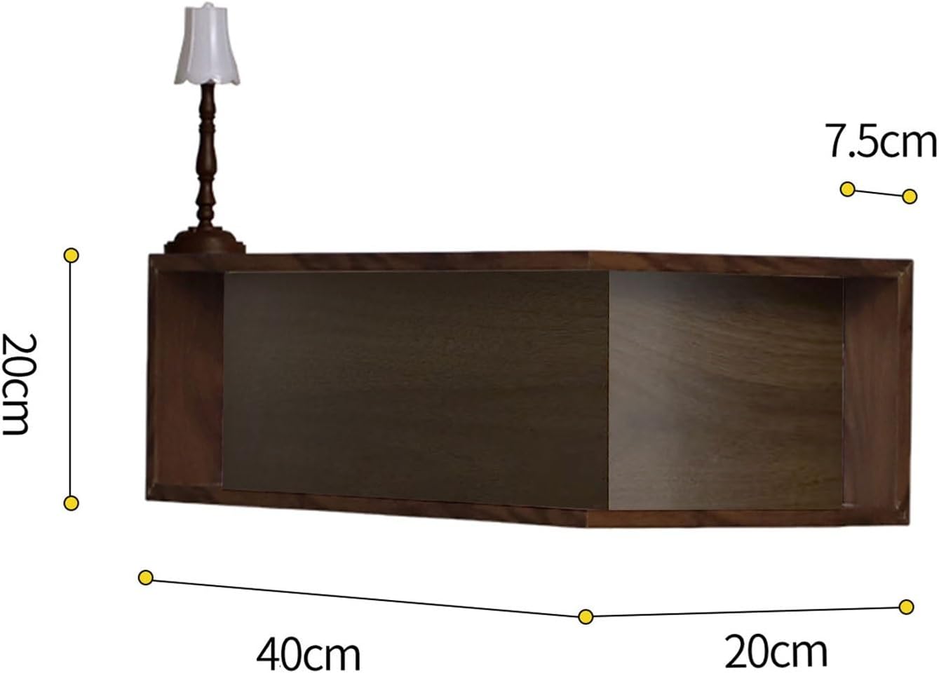 Floating Corner Shelves, Modern Corner Shelf Wall Mounted for Bedroom & Living Room, Easy Install Display Shelf for Books & Decor(3 Pack,L-Shape 40 x 20 x 20 cm)