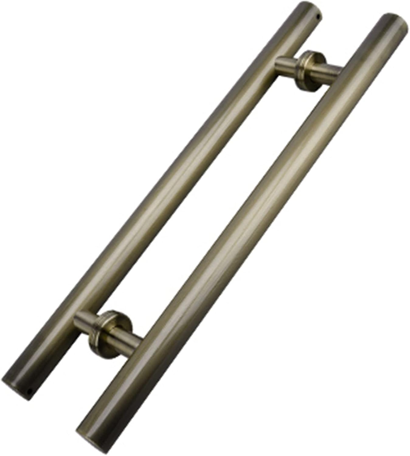 Door Handle Barn Sliding Door Handle,Bronze Stainless Steel Double Sided H Shape Push Pull Door Handle for Interior Exterior Doors,1.6Ft/2Ft/2.6Ft/3.3Ft/4(Bronze-50cm/20in