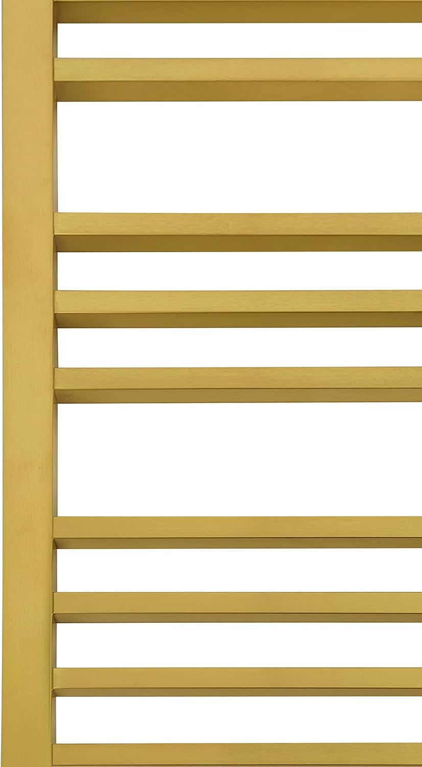 Luxury Heated Towel Rack Wall Mounted Towel Warmers, 10 Bars Towel Warmer Rack for Bathroom with Timer & Temperature Multi-Level Adjustable, Hardwired and Plug-in Compatible (Brushed Gold)
