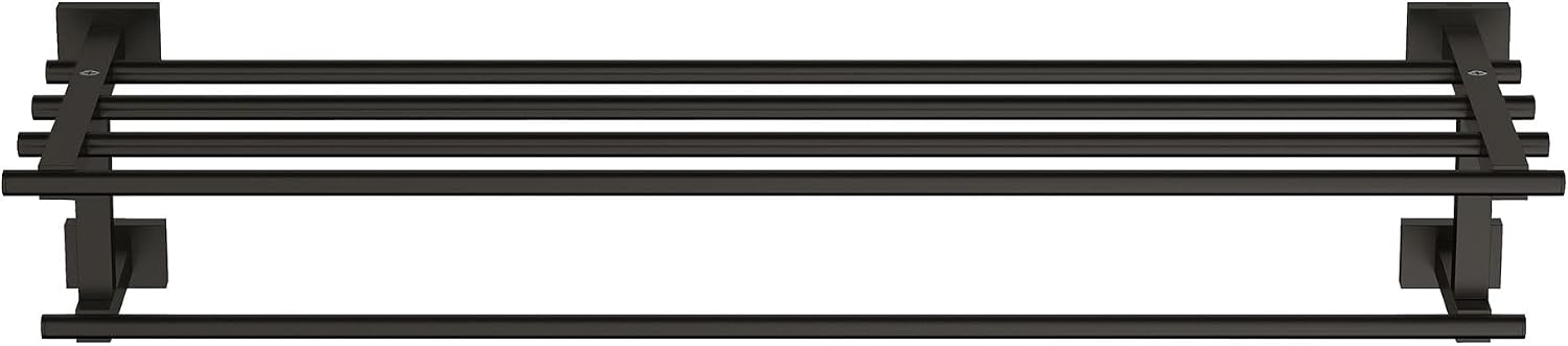 Grohe 405122431 Essentials Cube Multi-Towel Rack, Matte Black