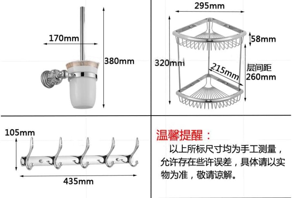 Clear Crystal Bathroom Hardware Set Chrome Bathroom Decoration for Towel Hanger Organize Wall Mount Bathroom Accessories Set,Swivel Towel bar,1