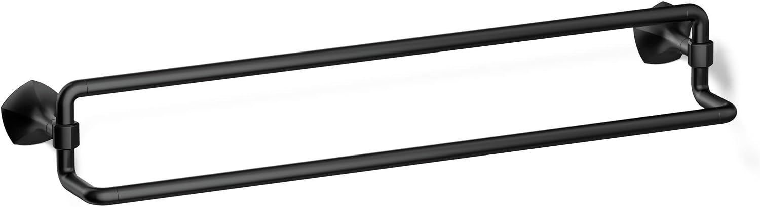 Kohler 27062-BL Occasion® 24' Double Towel bar, Matte Black
