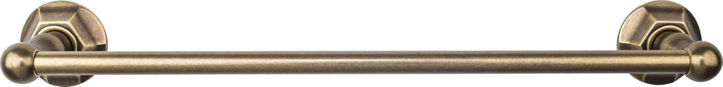 Top Knobs ED6BSND Bath Edwardian Collection 18 Inch Single Towel Bar with Smooth Backplate, Brushed Satin Nickel Finish