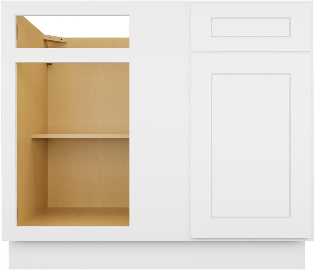Furinno Shaker Blind Bases Kitchen Cabinet, Ready to Assemble, 24 D x 39 W x 34.5 H, White