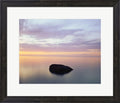 Rock at Sunset by Jim Becia Framed Art Print Wall Picture, Espresso Brown Frame, 22 x 19 inches