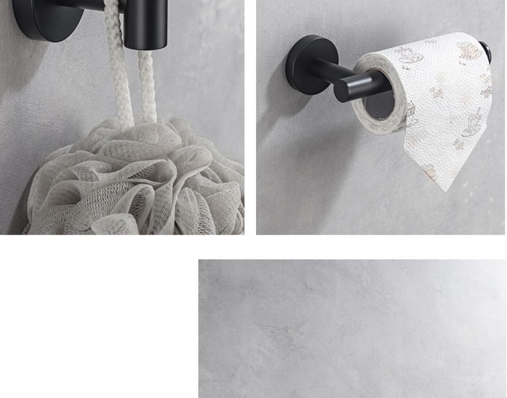 Stainless Steel Brushed Black Polished Chrome Towel Bar Paper Hanger Hanger Hook Towel Rack Bathroom Accessories,Bathroom Set,BG