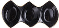 Fruit Bowls Nordic Ceramic Phnom Penh Plate Snack Plate Dried Fruit Plate Small Plate Restaurant Triple Plate Household Tableware/Black