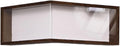 Wall Mounted Corner Shelf - Floating Shelves Save Space with Light Corner Display Shelf Stand Dustproof Storage, Heavy Duty Floating Shelves with LED Lights