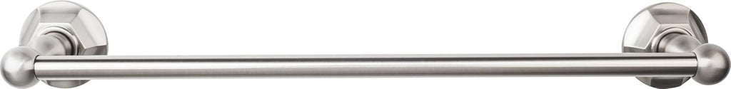 Top Knobs ED6BSND Bath Edwardian Collection 18 Inch Single Towel Bar with Smooth Backplate, Brushed Satin Nickel Finish
