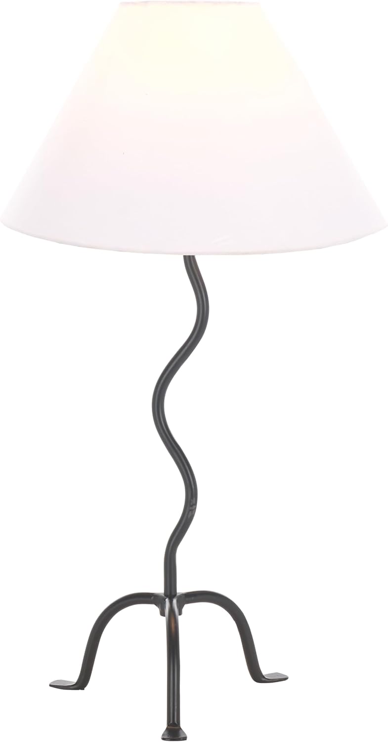 SAFAVIEH Lighting Collection Chey Modern Black 25-inch Table Lamp for Bedroom, Living Room, Home Office, Desk, Nightstand