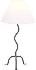 SAFAVIEH Lighting Collection Chey Modern Black 25-inch Table Lamp for Bedroom, Living Room, Home Office, Desk, Nightstand