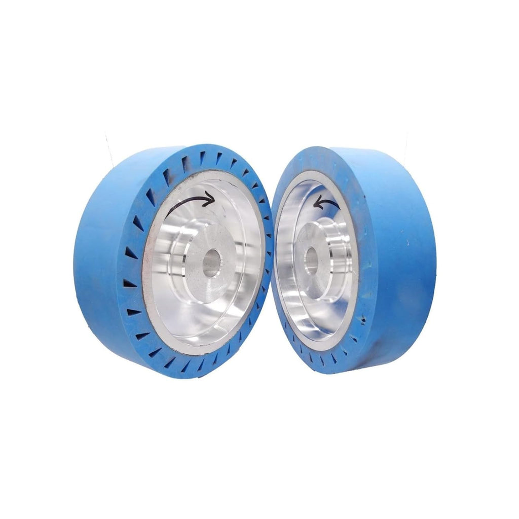 1PCS Gemstone Grinding with Sanding Belt Machine Diamond Rubber Polishing Wheel(8inch (200mm) x50mm,Hole 25mm)