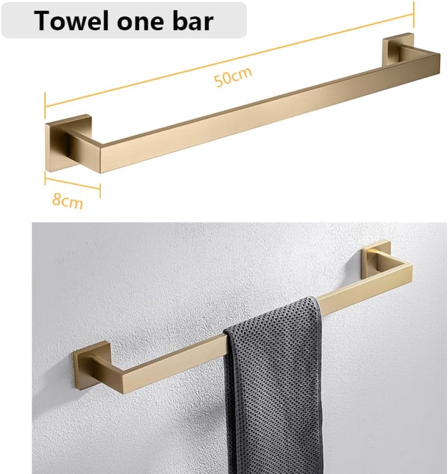 Bathroom Hardware Set Bathroom Accessories Black Robe Hook Towel Rail Bar Rack Bar Shelf Tissue Paper Holder Toothbrush Holder,001FG