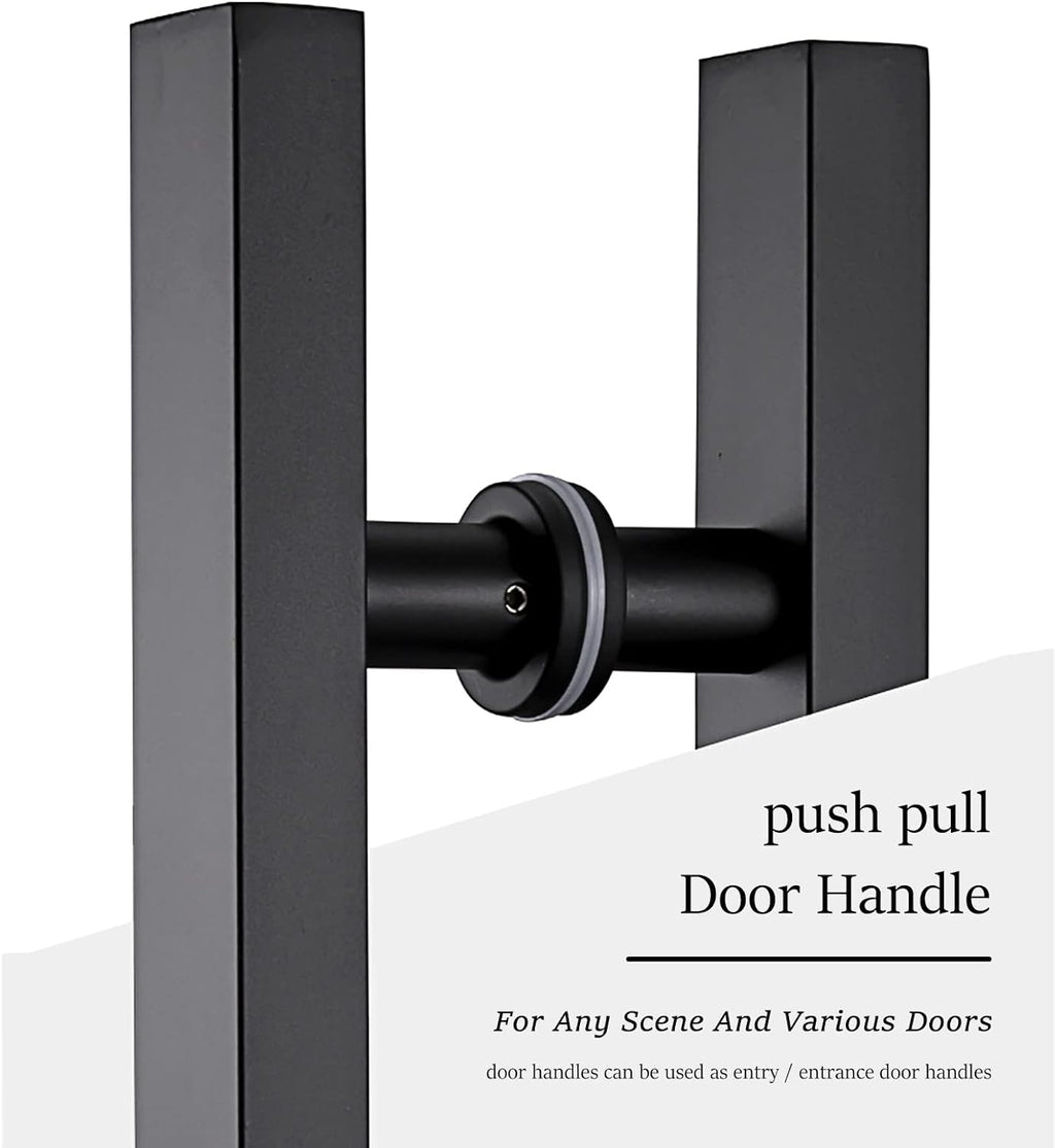Modern Glass Door Handles for Sliding Doors,Modern Square/Rectangular Door Handle for Security Door Wooden Door,Push Door Handle with Mounting Screws (Color:Gold,Size:80cm (31 1/2')* 50cm)