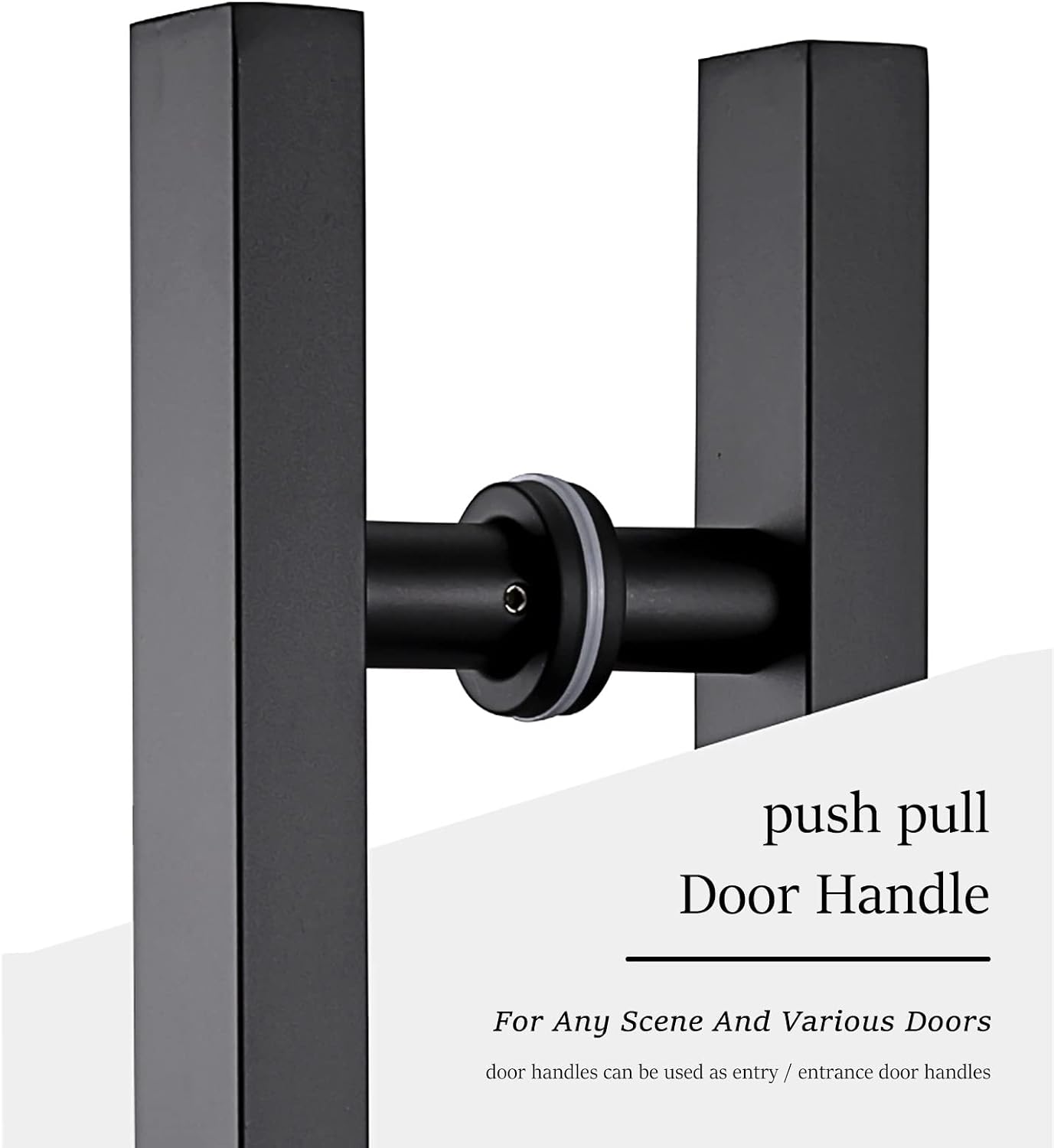 Modern Glass Door Handles for Sliding Doors,Modern Square/Rectangular Door Handle for Security Door Wooden Door,Push Door Handle with Mounting Screws (Color:Gold,Size:80cm (31 1/2')* 40cm)