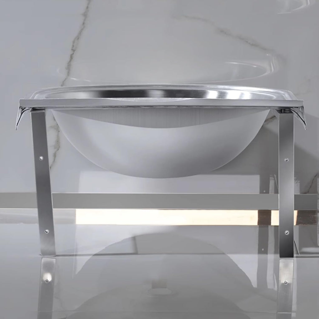 Stainless Steel Single Bowl Sink with Faucet, 3.9IN Deep Wall-Mounted WashBasin, Space-Saving, Easy to Clean,Small Sink Corner for Kitchen Bathroom (Color : Silver, Size : E) (Silver F)
