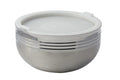Bon Chef 9316 Stainless Steel 3 Wall Cold Wave Bowl with Stacking Cover, 7 Quart Capacity, 11-7/8' Diameter x 6-1/2' Height