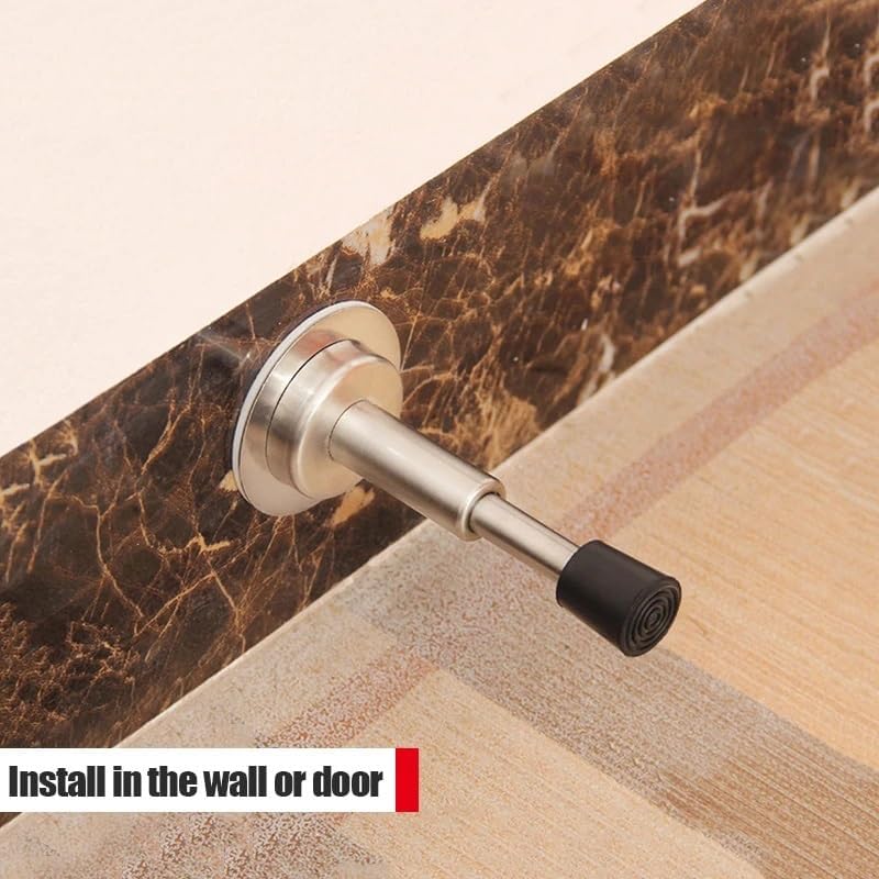 Hydraulic Buffer Mute Door Stopper Non-Punch Wall-Mounted Bumper Doorstop Non-Magnetic Hardware