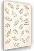 Motivational Wall Decor - Can Do Hard Things - Hanging Art for Office and Bedroom, Inspirational Wall Decor, Mounted Motivating Art Work, Office Pictures Canva, Successs Quotes Poster (36'L x 24'W)