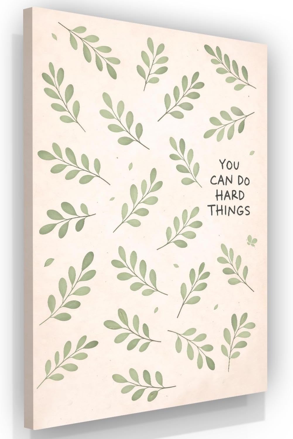 Motivational Wall Decor - Can Do Hard Things - Hanging Art for Office and Bedroom, Inspirational Wall Decor, Mounted Motivating Art Work, Office Pictures Canva, Successs Quotes Poster (40'L x 30'W)