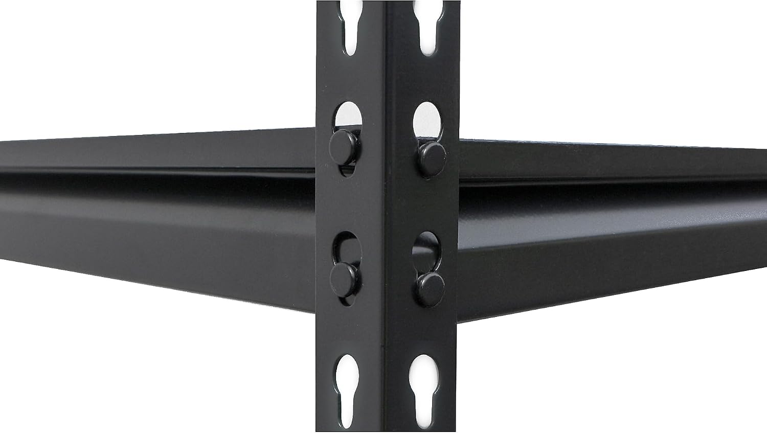 AR Shelving Pro Series Garage Storage Corner Shelving Unit — 4-Tier, Steel, Matte Black, 36in. W x 72in. H x 36in. D, 2000-Lb. Capacity, Model# TRCD18400KFUS0