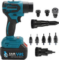 26V Cordless Electric Rivet Gun Brushless - Portable Battery Pop Rivet Tool Kit, Auto Reverse, Toolbox Storage, Fits 0.12-0.2in Rivets for Roofer, Gutter Installer & Mechanic Dual-useversion