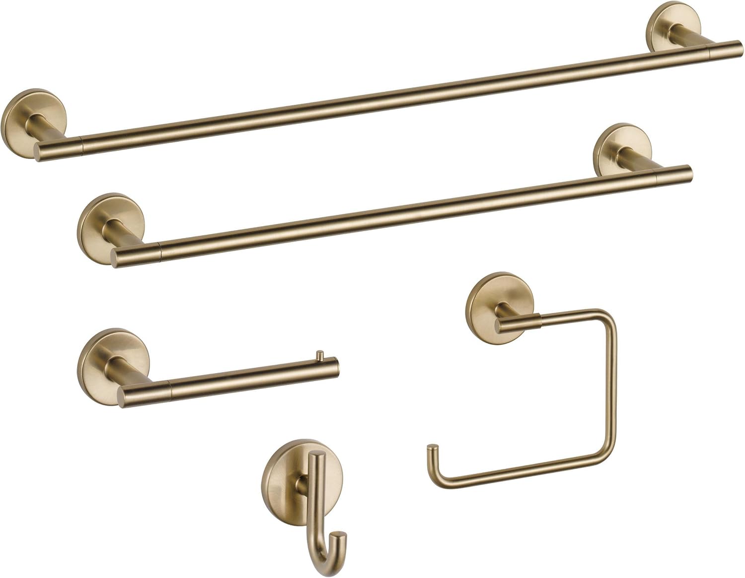 Delta Hand Towel Holder | Square Champagne Bronze Ring for Hanging Towels in Kitchen, Bathroom | Trinsic Accessories (Pack of 3)