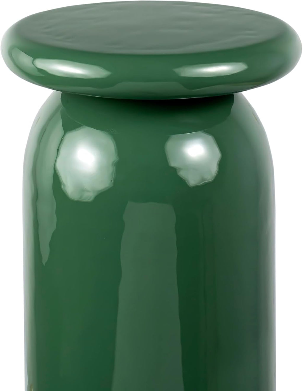 JONATHAN Y END1008A Miles 22.75' Mid-Century Modern Metal Sleek Cylinder Drink Table, Green for Living Room, Bedroom, Office, Bathroom