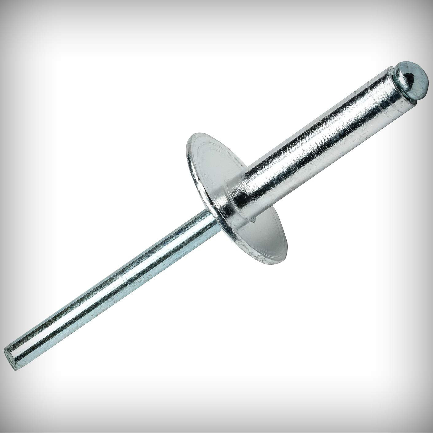 New Lot of 500 Pcs Large Flange Pop Rivets 3/16' x 1/2' Aluminum Body Steel Mandrel (6-8) Set #Lig-1679NG Warranity by Pr-Mch